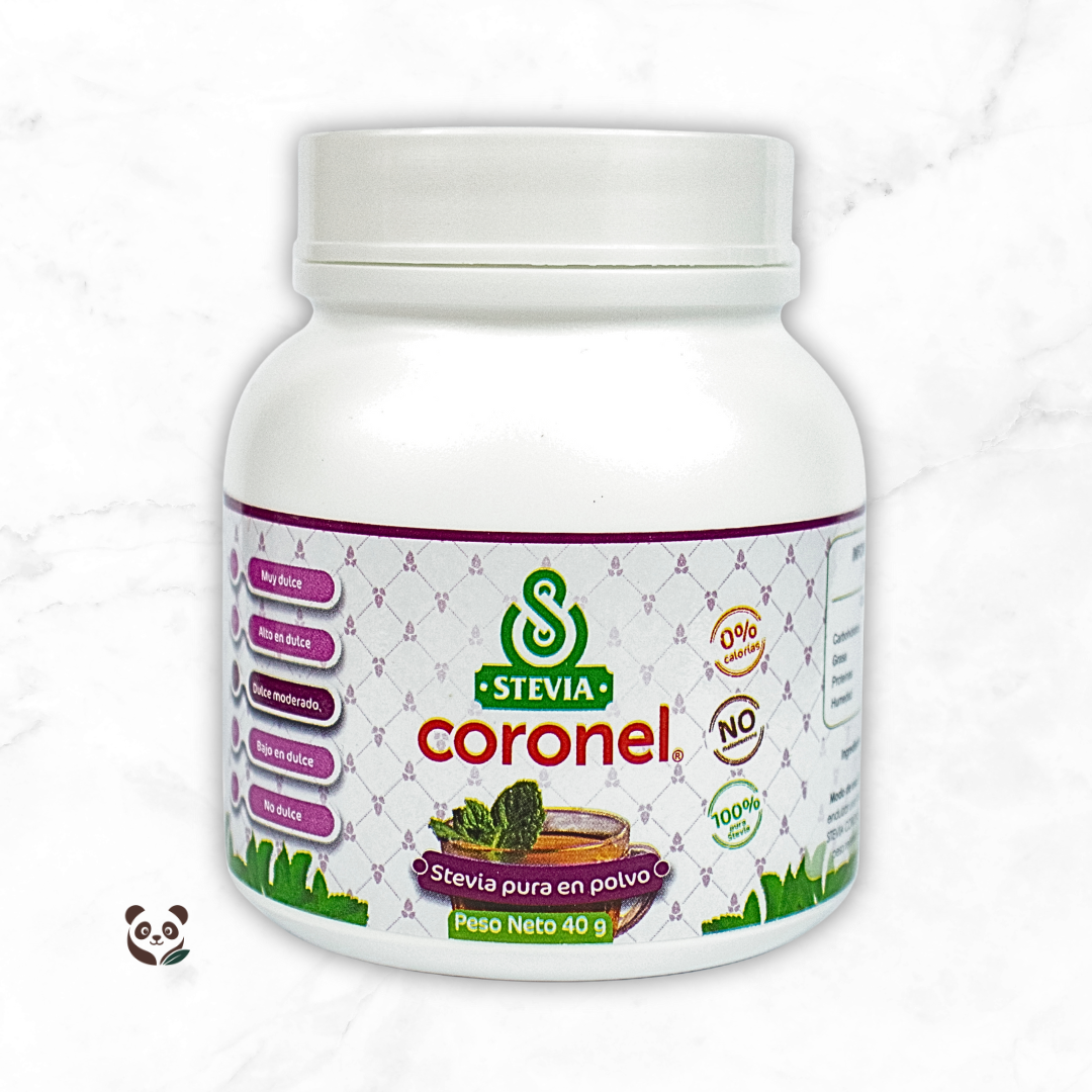 Stevia Pura | Endulzante natural sin calorías ni amargor Stevia Coronel
