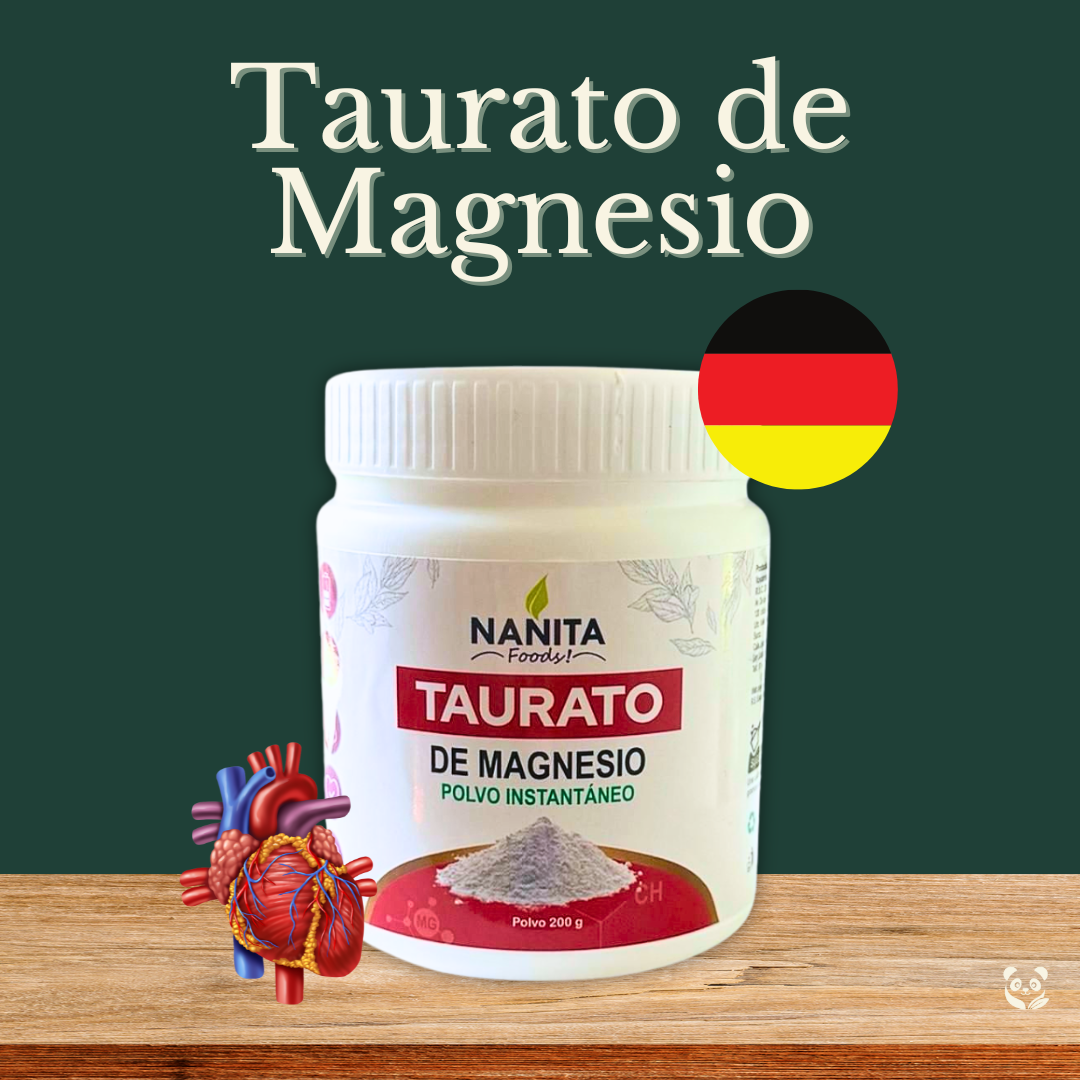 Taurato de Magnesio | Apoyo cardiovascular y equilibrio nervioso Nanita Foods