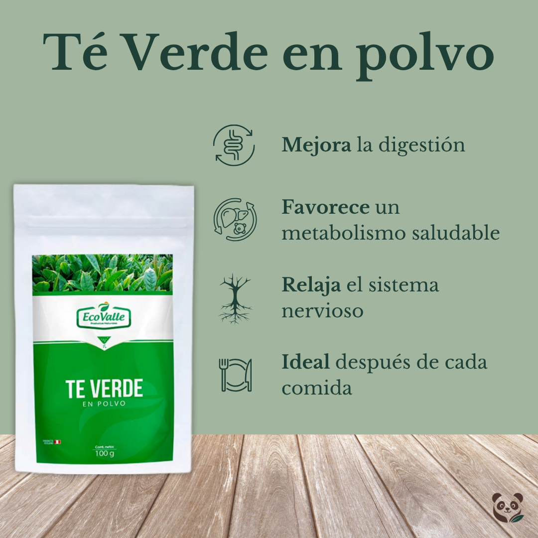 Té Verde en Polvo Natural | Antioxidante y Digestivo EcoValle
