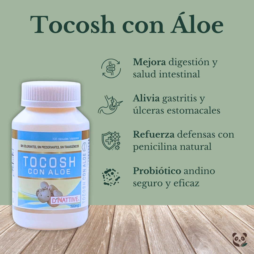 Tocosh + Áloe Vera | Probiótico natural para digestión y gastritis Oriundo's, D' Nattive