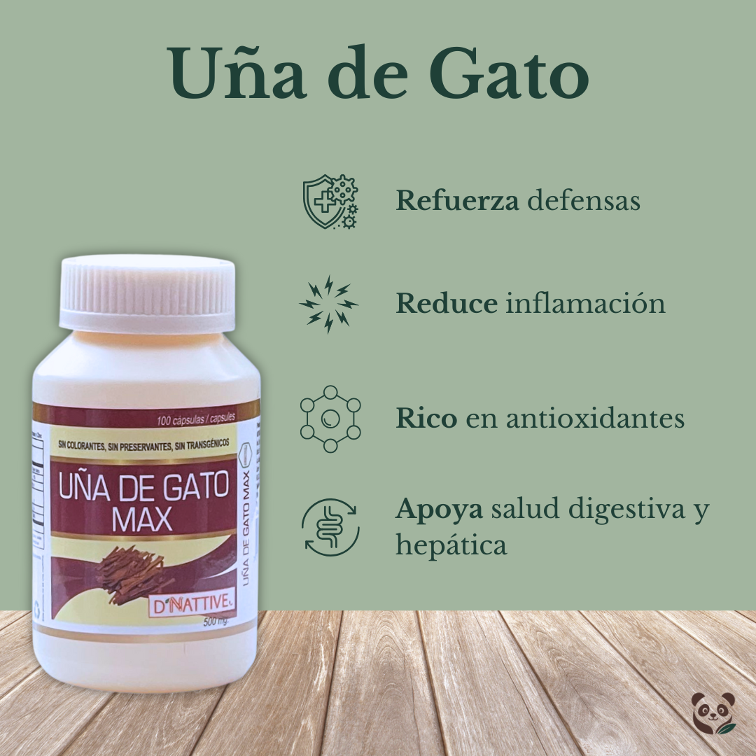 Uña de Gato + Vitamina C y Zinc | Defensa y alivio natural D' Nattive