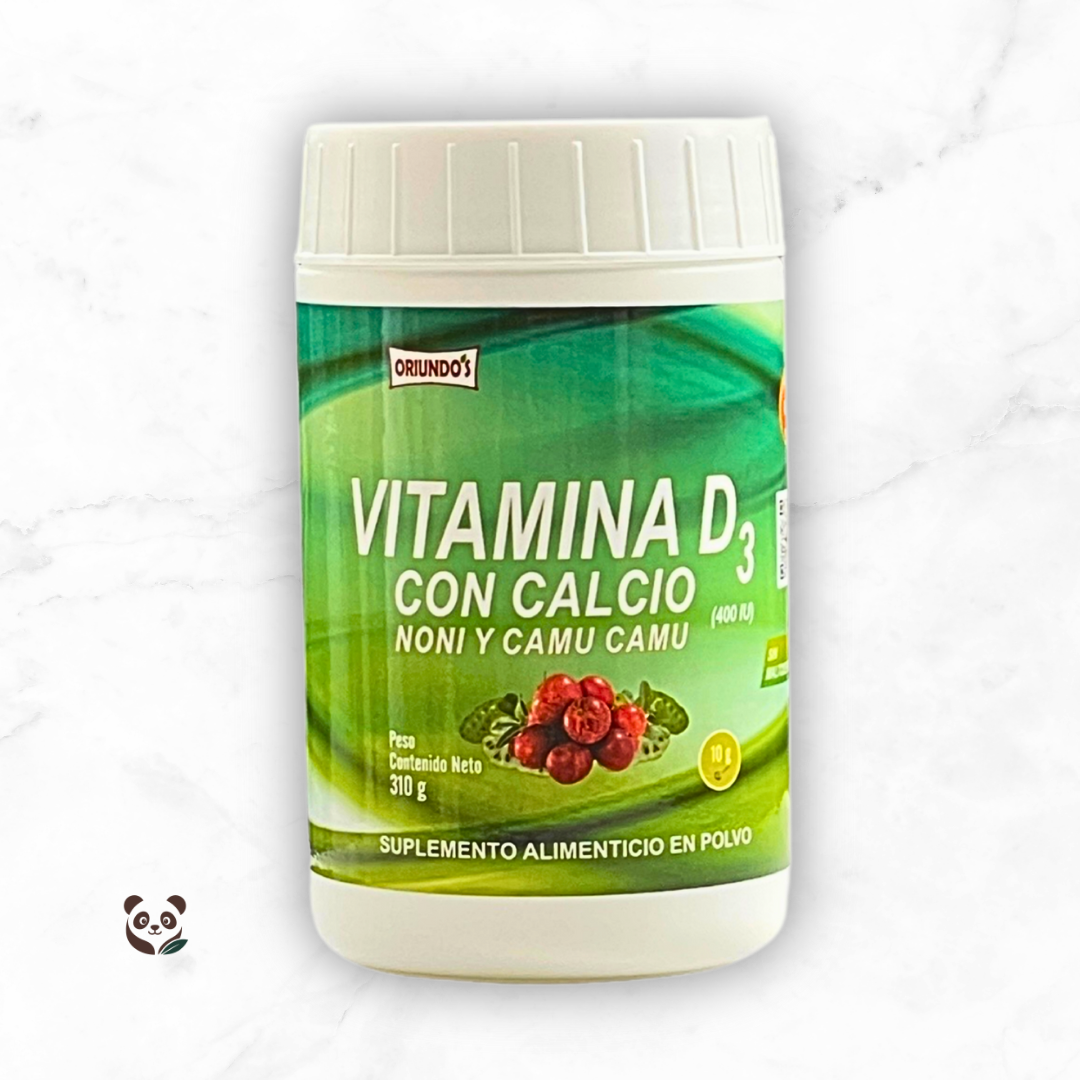 Vitamina D3 + Calcio | Huesos fuertes e inmunidad natural Oriundo's