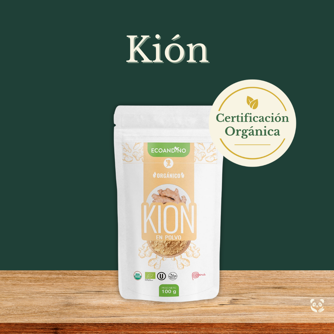 Kión en Polvo Orgánico | Sabor intenso y beneficios digestivos Ecoandino
