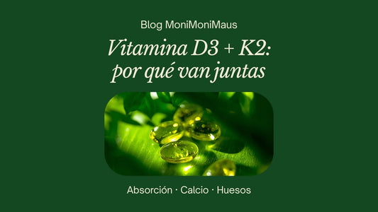 Cápsulas blandas de vitamina D entre hojas verdes
