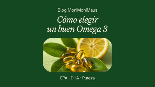 Cápsulas de omega 3 con hojas y limón
