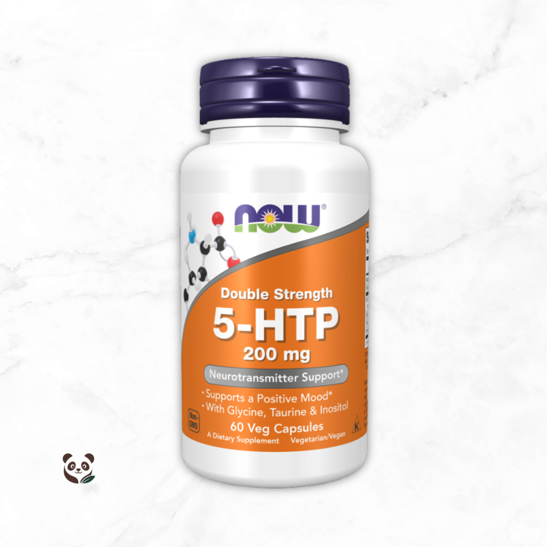 5-HTP 200 mg Doble Fuerza | Soporte del Estado de Ánimo Now Foods