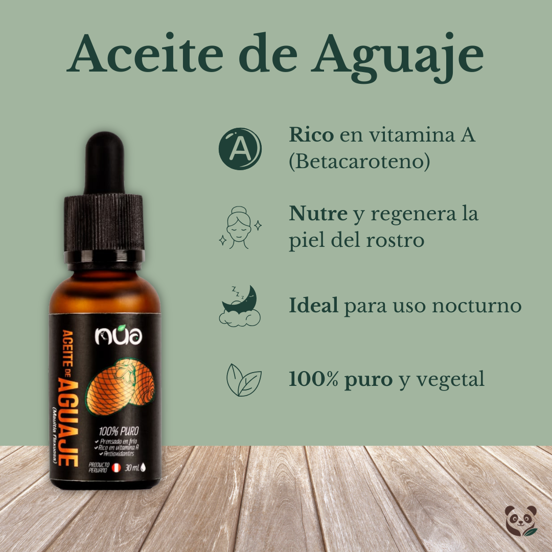 Aceite de Aguaje | Nutrición facial nocturna Nua
