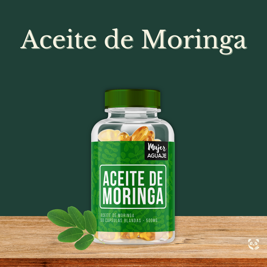 Aceite de Moringa en cápsulas | Vitamina E natural Mujer Aguaje