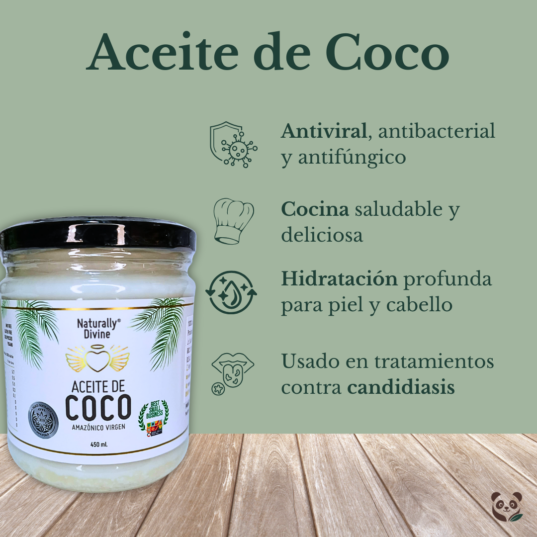 Aceite de Coco Virgen | Uso Cosmético y Comestible Naturally Divine