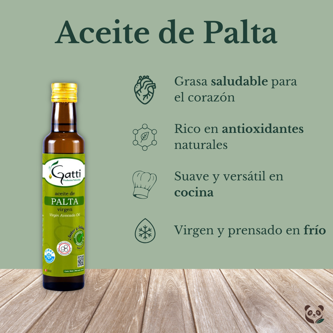 Aceite de Palta Virgen | Grasas buenas y antioxidantes para tu bienestar Gatti