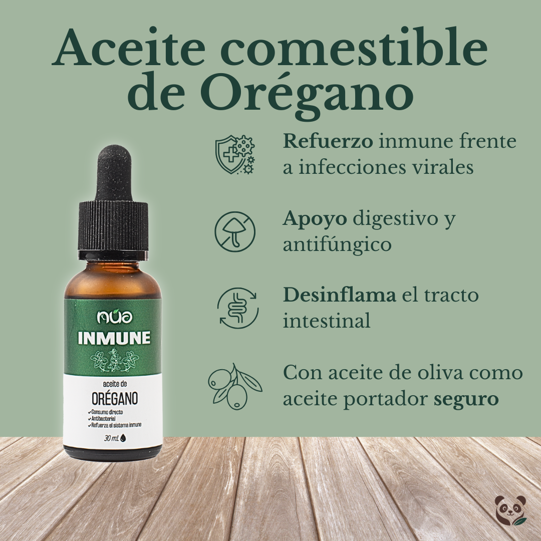 Aceite de Orégano Comestible | Fortalece el sistema inmunológico Nua