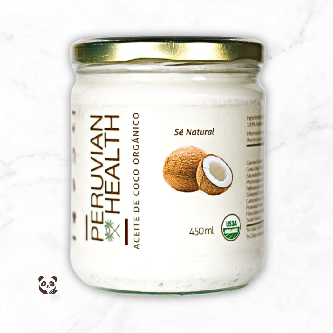 Aceite de Coco Virgen Orgánico | Uso Cosmético y Comestible Peruvian Health