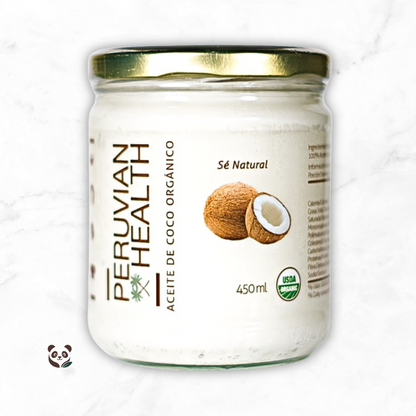 Aceite de Coco Virgen Orgánico | Uso Cosmético y Comestible Peruvian Health