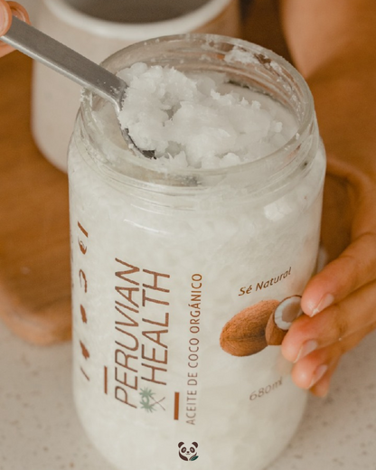 Aceite de Coco Virgen Orgánico | Uso Cosmético y Comestible Peruvian Health