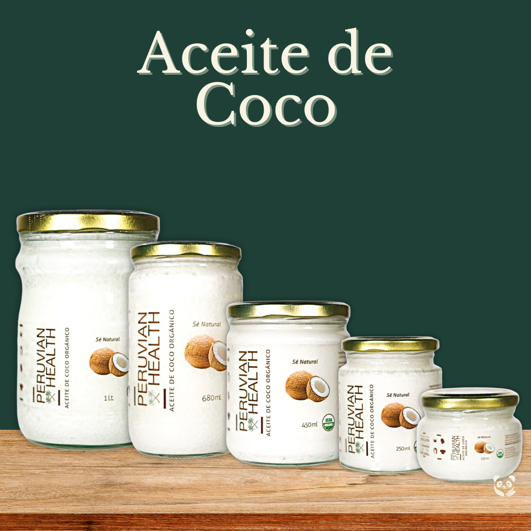 Aceite de Coco Virgen Orgánico | Uso Cosmético y Comestible Peruvian Health