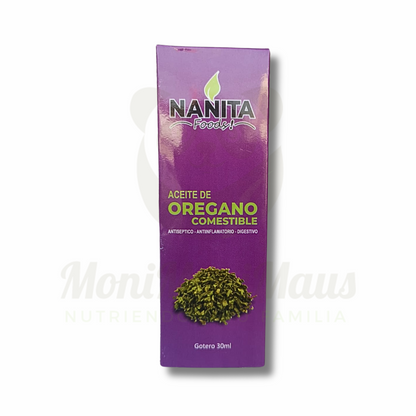 Aceite comestible de Orégano Nanita Foods