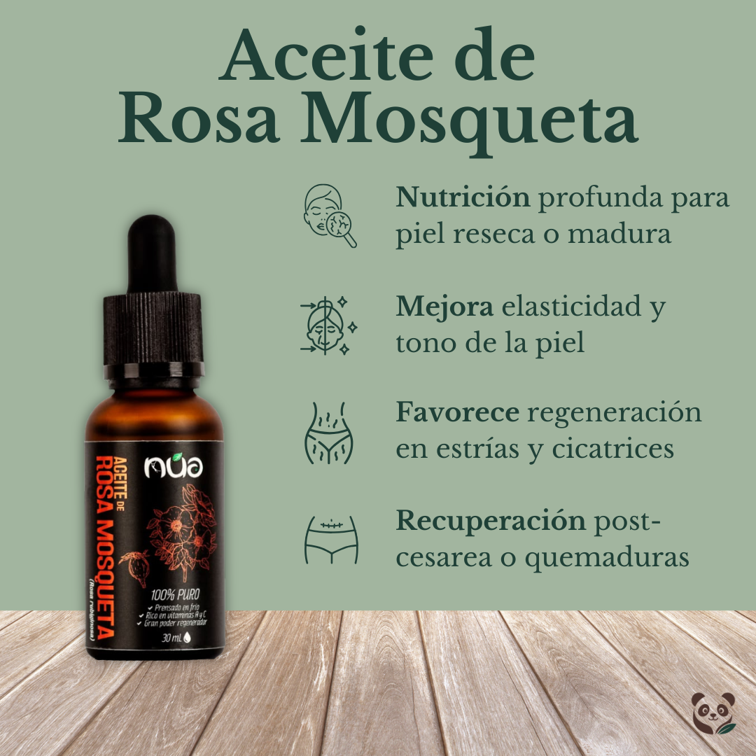 Aceite de Rosa Mosqueta | Hidratante y regenerador natural de la piel Nua