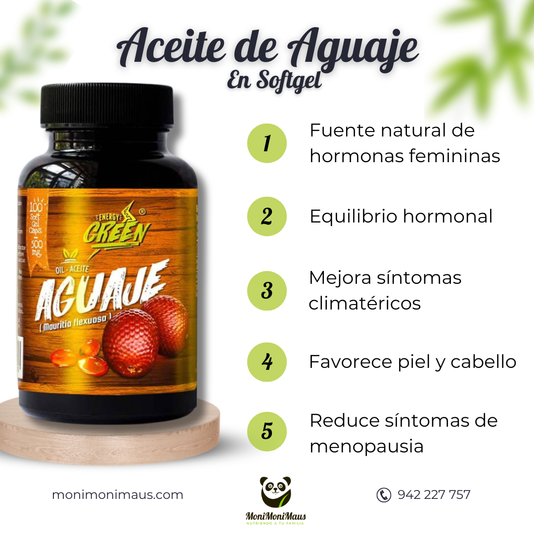 Aceite de Aguaje en cápsulas Energy Green