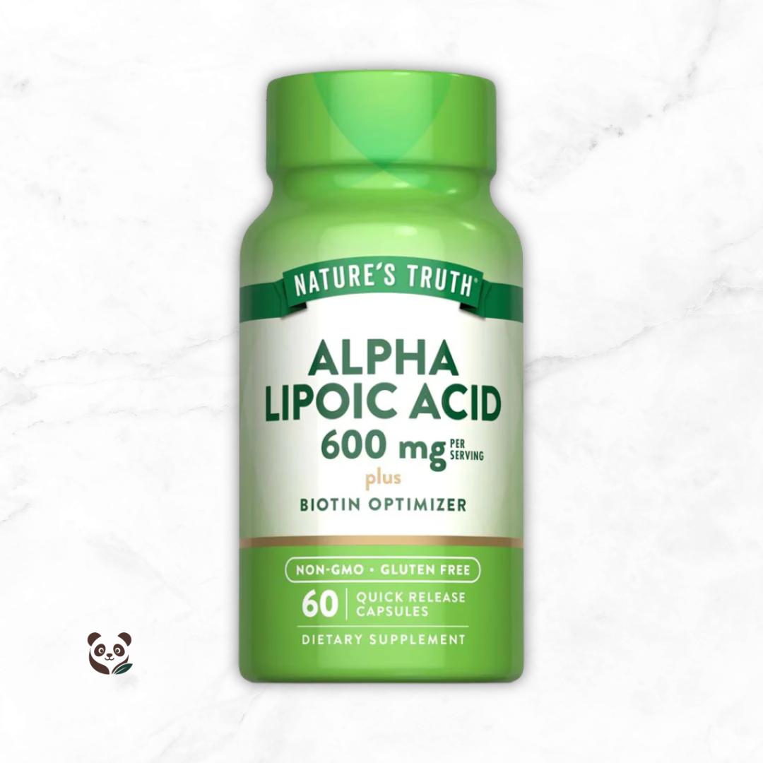Ácido Alfa Lipoico 600 mg + Biotina | Antioxidante Universal Nature's Truth