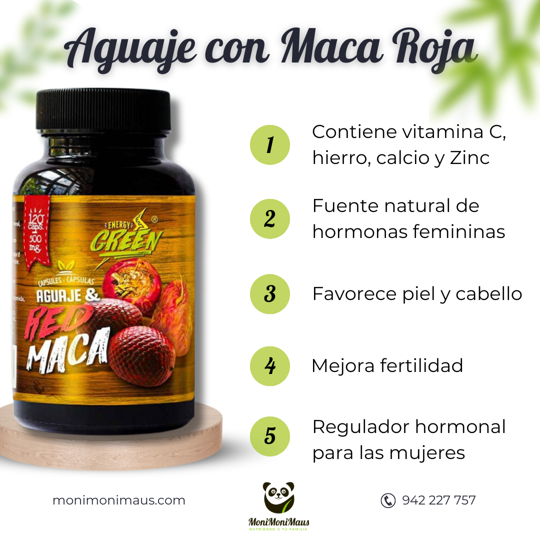 Aguaje con Maca roja Energy Green