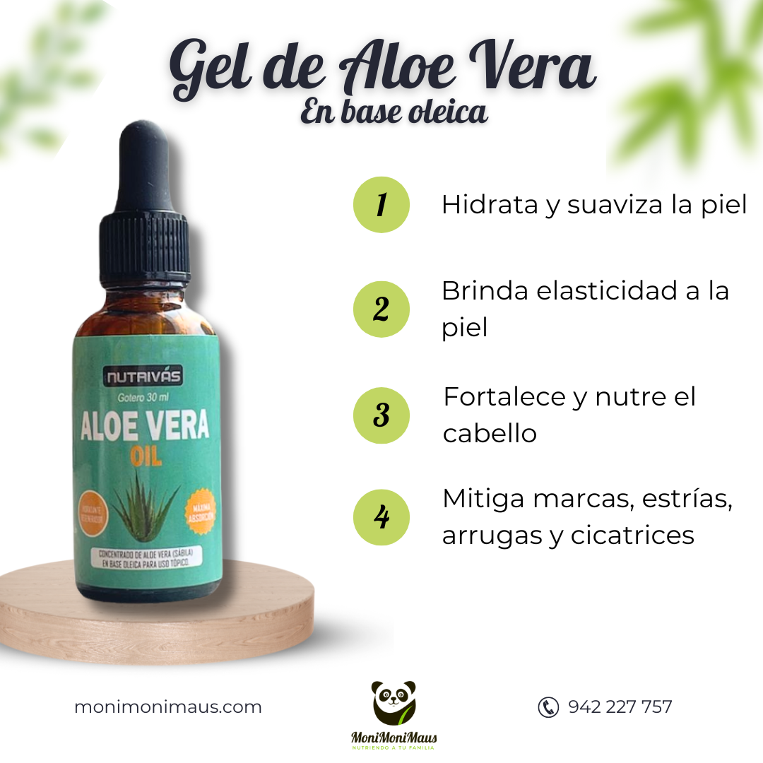 Gel de Aloe Vera en Base Oléica Nutrivas