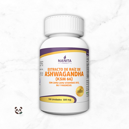 Ashwagandha KSM-66 en cápsulas | Enfoque y calma natural Nanita Foods