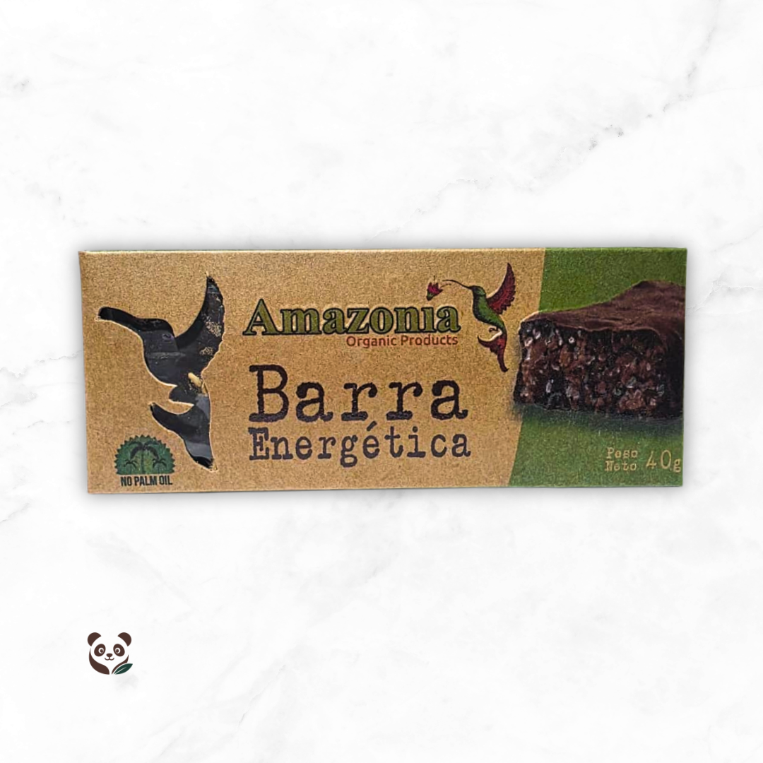 Barras energéticas cubiertas con Chocolate Dark al 98% Amazonía Organic