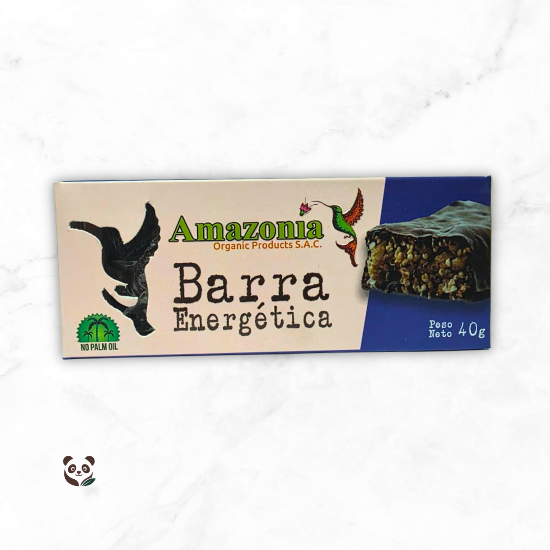 Barras energéticas cubiertas con Chocolate Dark al 98% Amazonía Organic
