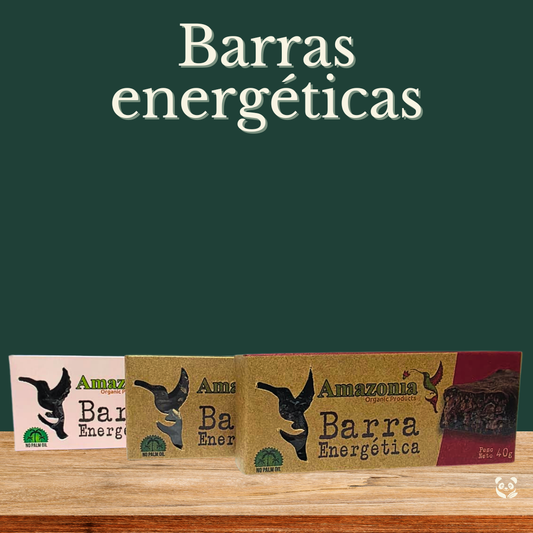 Barras energéticas cubiertas con Chocolate Dark al 98% Amazonía Organic