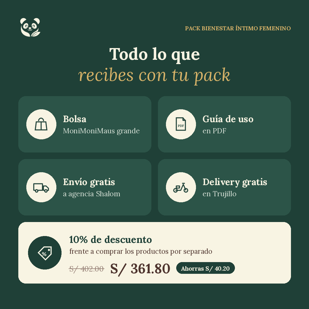 Pack Bienestar Íntimo Femenino | 3 meses de equilibrio natural de tu flora íntima MoniMoniMaus
