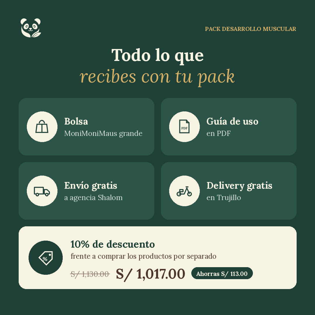 Pack Desarrollo Muscular | 6 semanas de fuerza, recuperación y desarrollo muscular intenso MoniMoniMaus