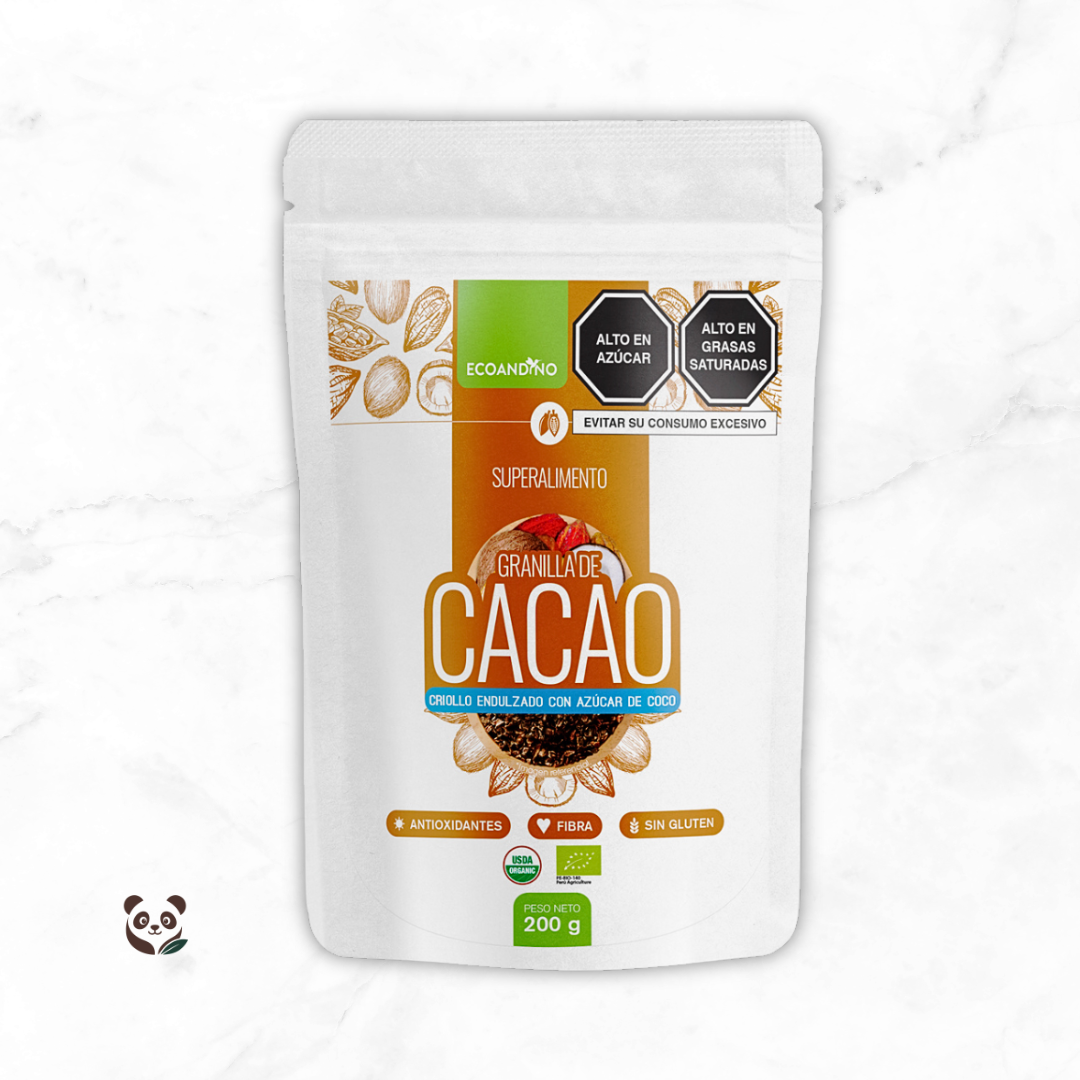 Cacao Nibs | Snack saludable con un toque de yacón Ecoandino