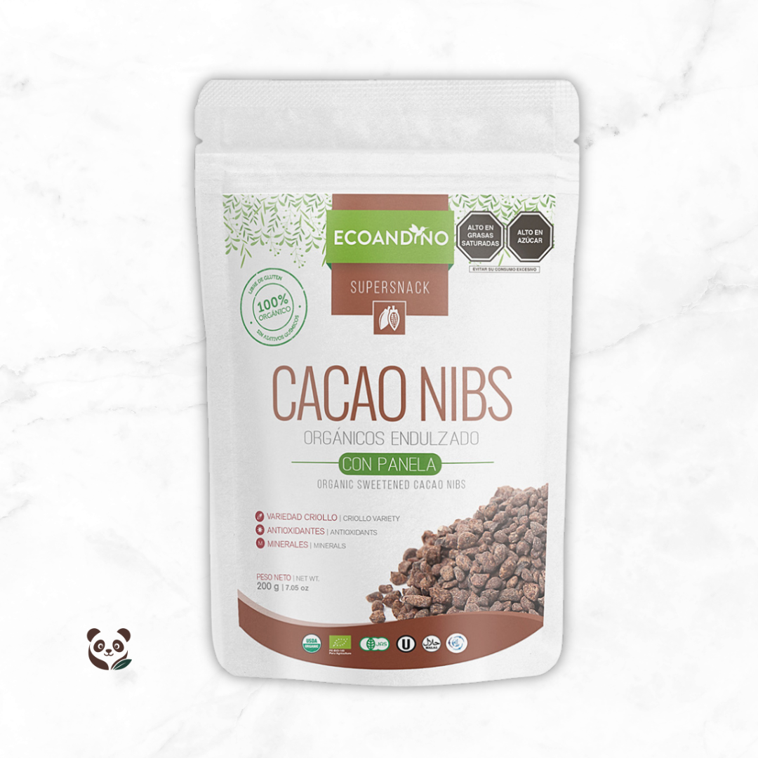 Cacao Nibs | Snack saludable con un toque de yacón Ecoandino