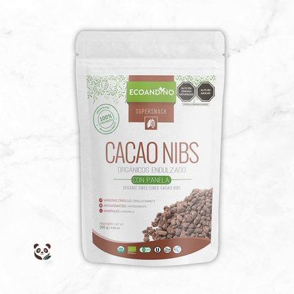 Cacao Nibs | Snack saludable con un toque de yacón Ecoandino