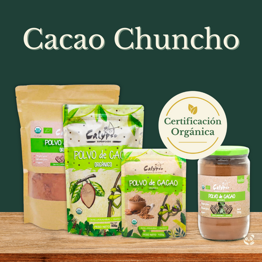 Cacao Chuncho Orgánico en Polvo | Antioxidante ancestral de Quillabamba Calypso
