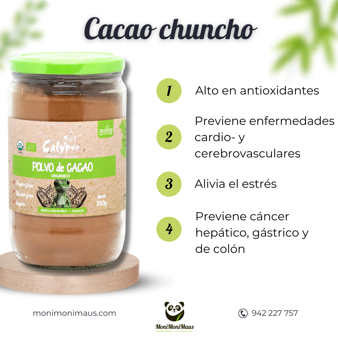 Cacao Chuncho orgánico Calypso