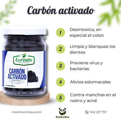 Carbón Activado de Coco NaturalMaxx, EcoValle