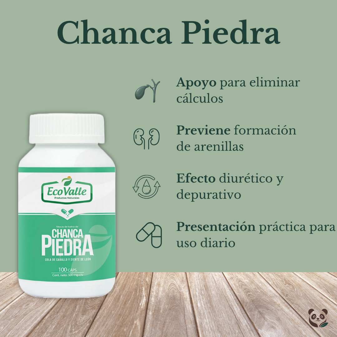 Chanca Piedra en cápsulas | Riñones y Detox Hepático EcoValle