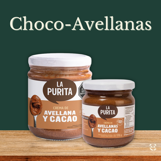Choco-Avellanas | Crema natural de frutos secos con cacao La Purita