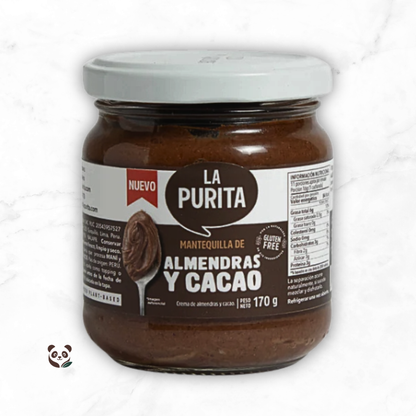 Mantequilla de Almendras y Cacao | Crema Natural y Energética La Purita