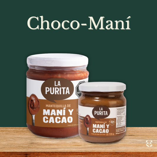 Choco-Maní | Crema natural de maní con cacao y panela La Purita