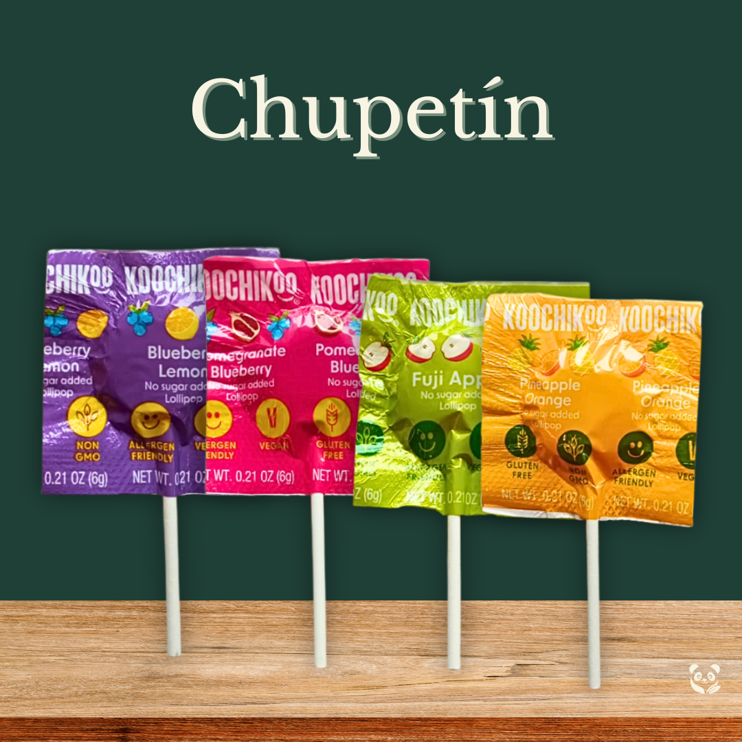 Chupetines Naturales | Endulzados con frutas y a base de tapioca orgánica Koochikoo