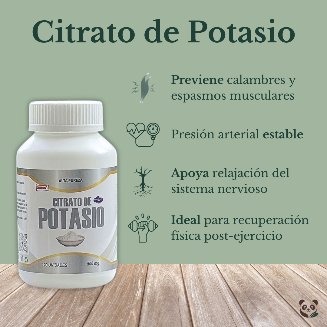 Citrato de Potasio | Equilibrio electrolítico y apoyo muscular Oriundo's
