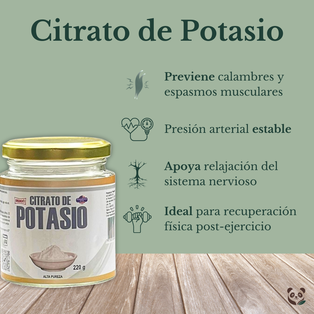 Citrato de Potasio | Electrolitos y relajación muscular y nerviosa Oriundo's