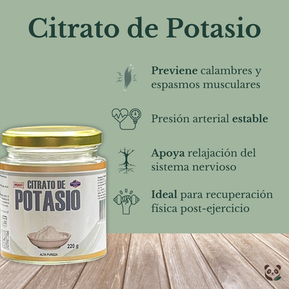 Citrato de Potasio | Electrolitos y relajación muscular y nerviosa Oriundo's