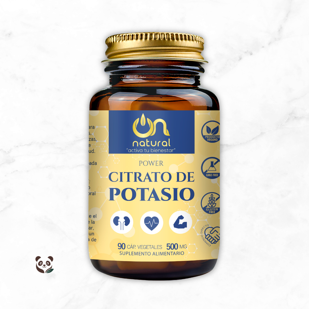 Citrato de Potasio en cápsulas vegetales | Electrolitos y relajación muscular y nerviosa ON NATURAL