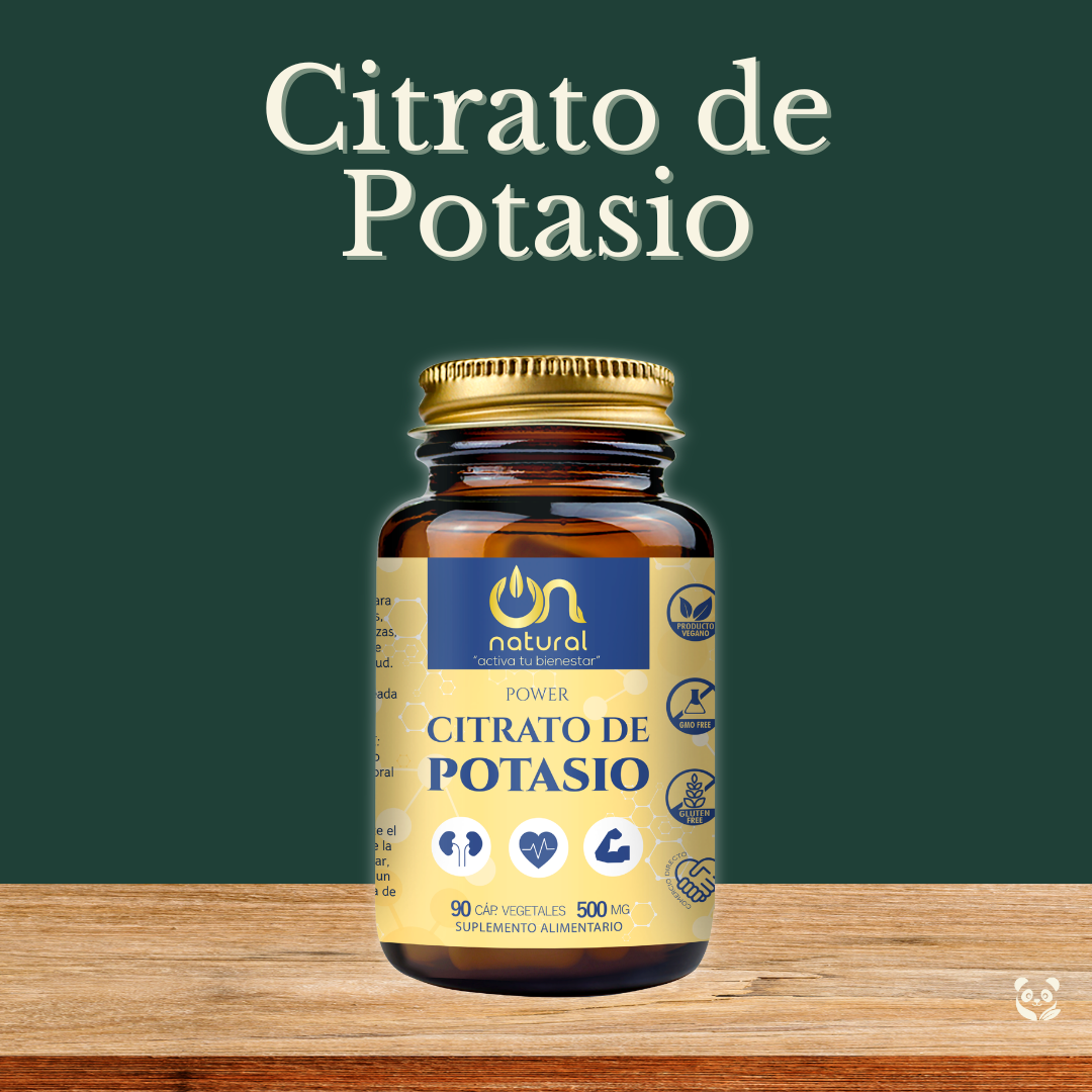 Citrato de Potasio en cápsulas vegetales | Electrolitos y relajación muscular y nerviosa ON NATURAL