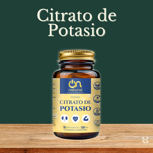 Citrato de Potasio en cápsulas vegetales | Electrolitos y relajación muscular y nerviosa ON NATURAL