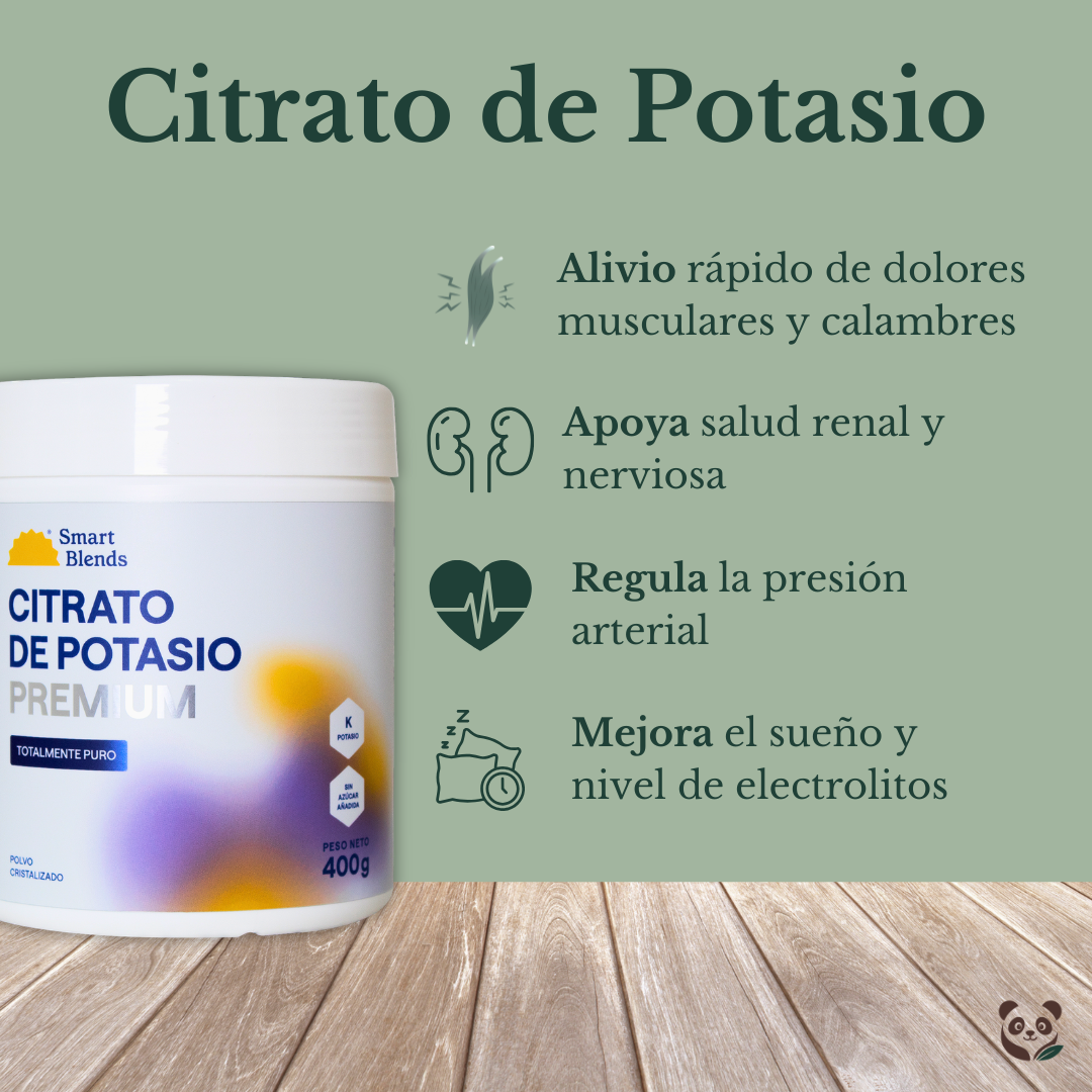 Citrato de Potasio Premium | Equilibrio natural con poder alcalinizante Smartblends
