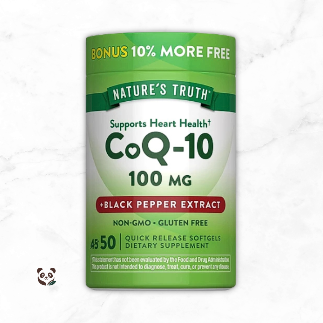 CoQ-10 100mg + Pimienta Negra | Soporte Inmunológico y Antioxidante Nature's Truth
